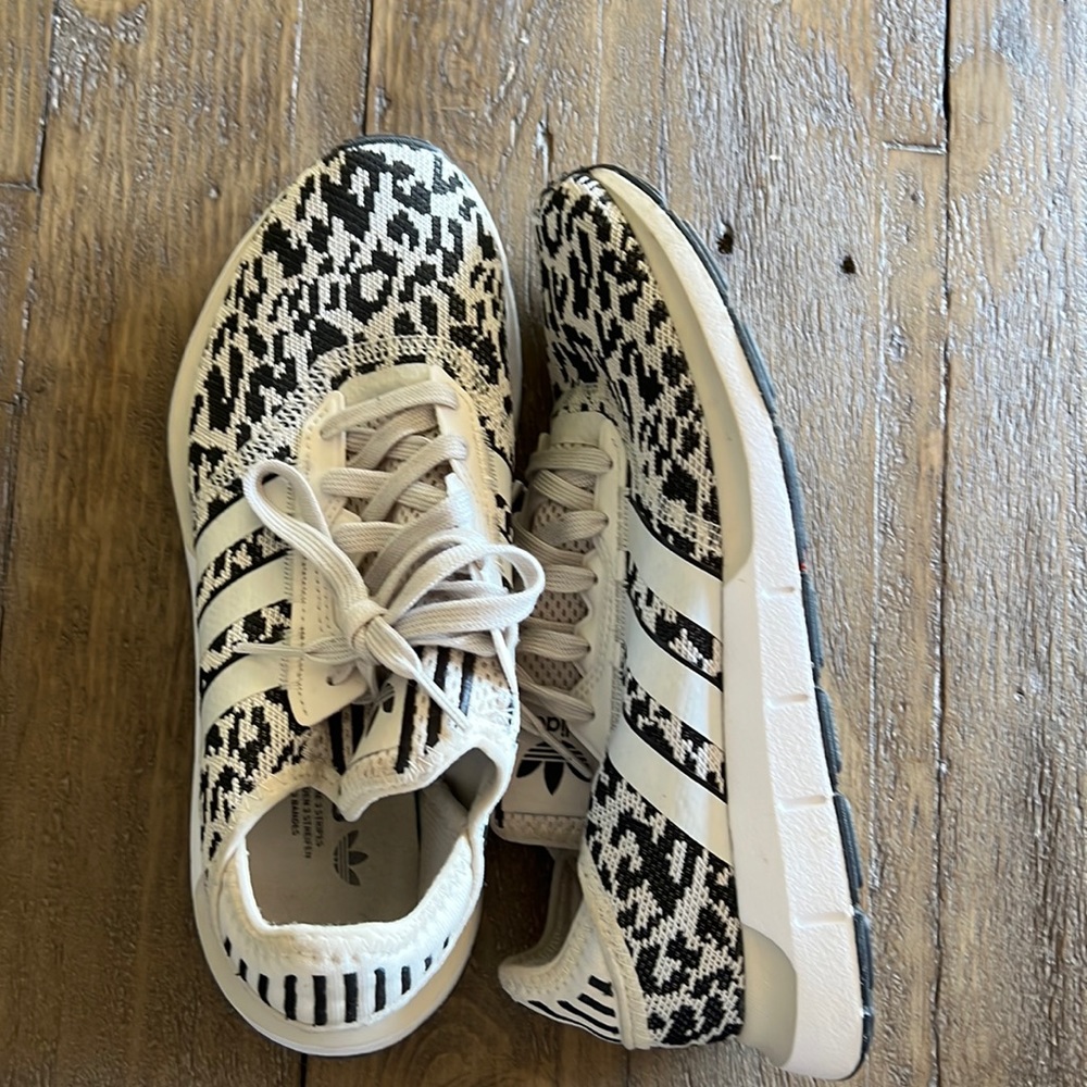 Adidas leopard print sneakers size 8